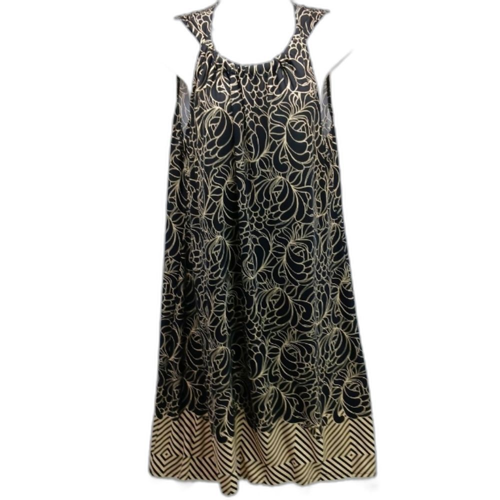 Lane Bryant Geo Print Sleeveless Midi. Women's 14/16. Black/ Cream..............